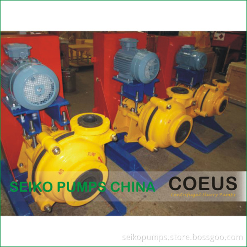 Rubber Lined Horizontal Centrifugal Slurry Pump